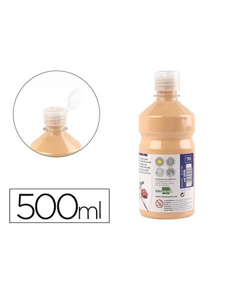 TEMPERA LIQUIDA LIDERPAPEL ESCOLAR 500 ML CARNE