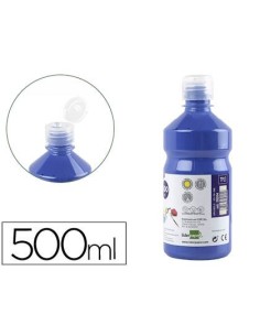 TEMPERA LIQUIDA LIDERPAPEL ESCOLAR 500 ML AZUL MARINO