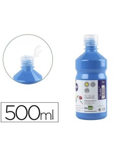 TEMPERA LIQUIDA LIDERPAPEL ESCOLAR 500 ML AZUL