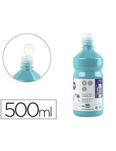 TEMPERA LIQUIDA LIDERPAPEL ESCOLAR 500 ML TURQUESA