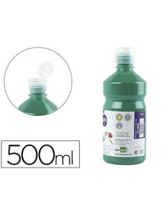 TEMPERA LIQUIDA LIDERPAPEL ESCOLAR 500 ML VERDE OSCURO