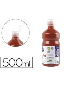 TEMPERA LIQUIDA LIDERPAPEL ESCOLAR 500 ML MARRON