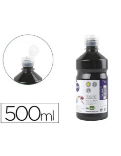TEMPERA LIQUIDA LIDERPAPEL ESCOLAR 500 ML NEGRO