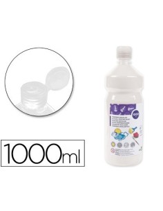 TEMPERA LIQUIDA LIDERPAPEL ESCOLAR 1000 ML BLANCO