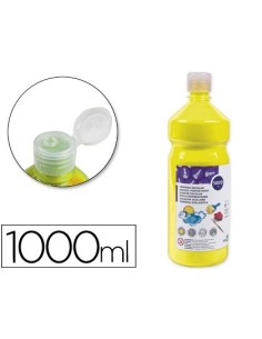 TEMPERA LIQUIDA LIDERPAPEL ESCOLAR 1000 ML AMARILLO
