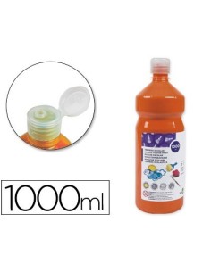 TEMPERA LIQUIDA LIDERPAPEL ESCOLAR 1000 ML NARANJA