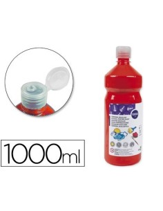 TEMPERA LIQUIDA LIDERPAPEL ESCOLAR 1000 ML ROJO