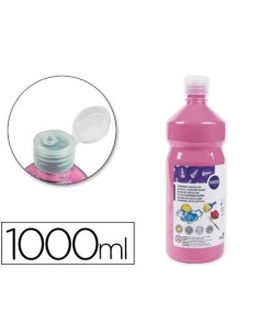 TEMPERA LIQUIDA LIDERPAPEL ESCOLAR 1000 ML ROSA