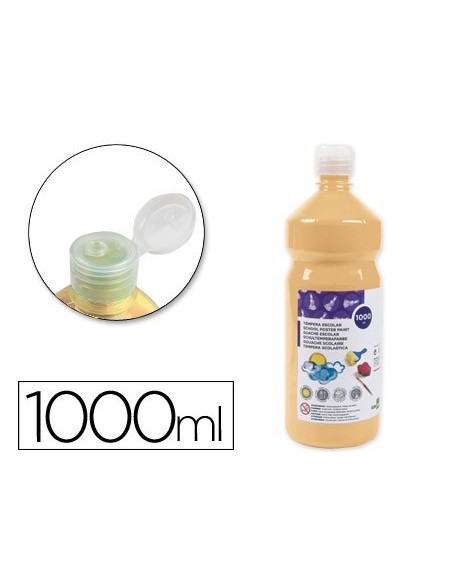 TEMPERA LIQUIDA LIDERPAPEL ESCOLAR 1000 ML CARNE