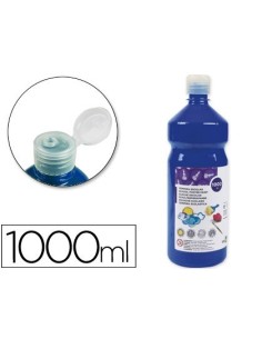 TEMPERA LIQUIDA LIDERPAPEL ESCOLAR 1000 ML AZUL MARINO