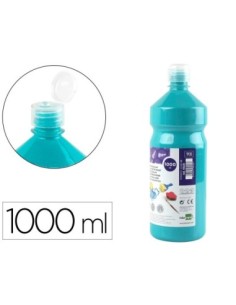 TEMPERA LIQUIDA LIDERPAPEL ESCOLAR 1000 ML TURQUESA