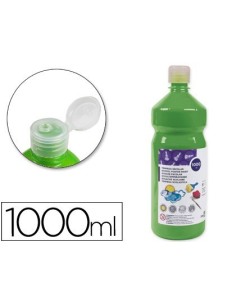 TEMPERA LIQUIDA LIDERPAPEL ESCOLAR 1000 ML VERDE