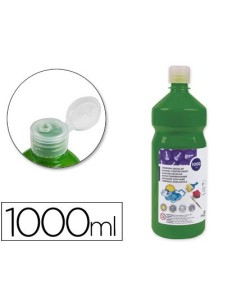 TEMPERA LIQUIDA LIDERPAPEL ESCOLAR 1000 ML VERDE OSCURO