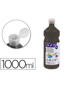 TEMPERA LIQUIDA LIDERPAPEL ESCOLAR 1000 ML NEGRO