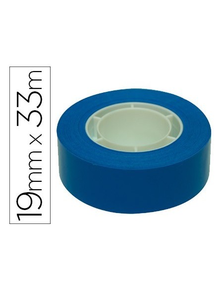 CINTA ADHESIVA APLI 33 MT X 19 MM COLOR AZUL