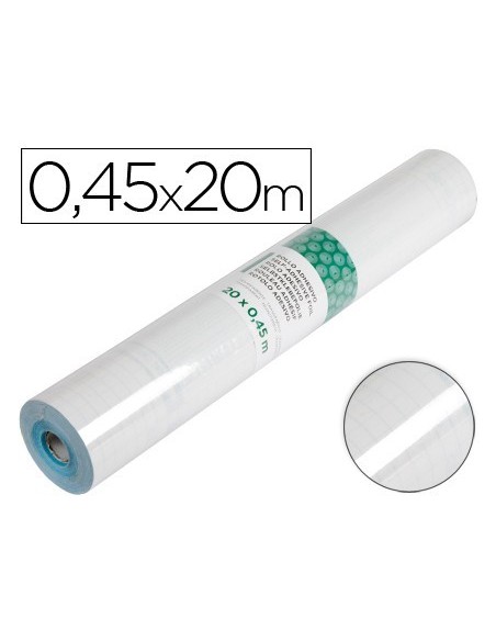 ROLLO ADHESIVO LIDERPAPEL TRANSPARENTE ROLLO DE 0,45 X 20 MT