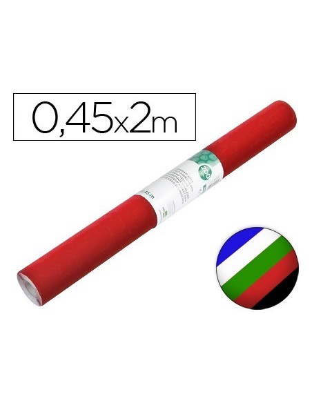 ROLLO ADHESIVO LIDERPAPEL UNICOLOR COLORES SURTIDOS ROLLO DE 0,45 X 2 MT