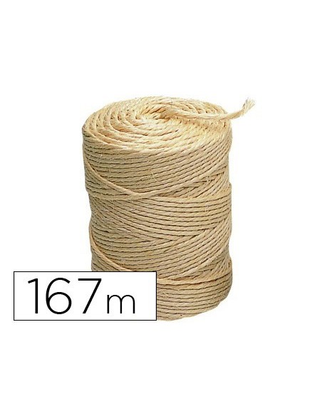CUERDA SISAL 3 CABOS LIDERPAPEL ROLLO 1 KG