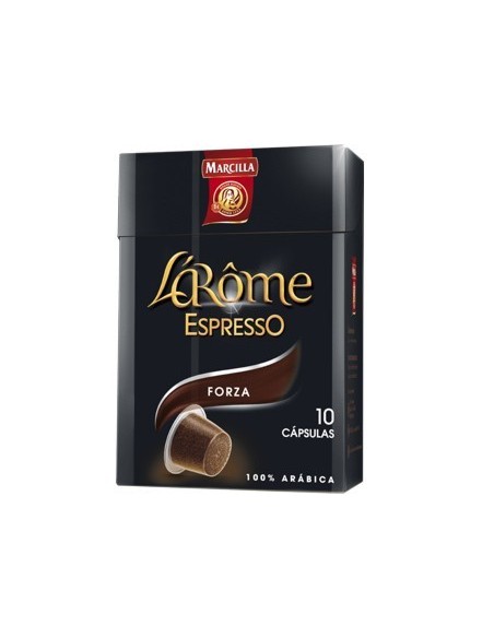 CAFE MARCILLA L AROME ESPRESSO FORZA FUERZA 9 CAJA DE 10 UNIDADES COMPATIBLE CON NESPRESSO