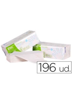 TOALLA DE PAPEL MANO ENGARZADA ECOLOGICA XTRASEC 20X23 CM 2 CAPAS PAQUETE CON 196 UNIDADES