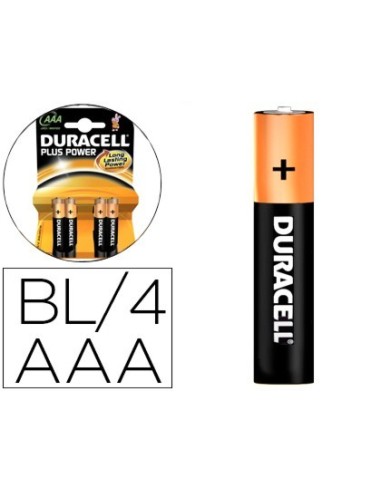 PILA DURACELL RECARGABLE AAA 750 MAH BLISTER DE 4 UNIDADES