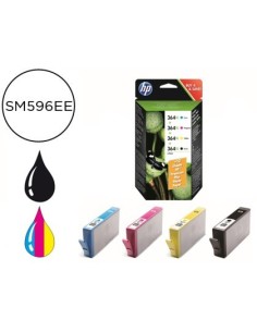 INK-JET HP 364XL NEGRO + TRICOLOR 750 PAGINAS