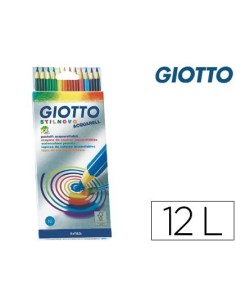 LAPICES DE COLORES GIOTTO STILNOVO ACUARELABLES CAJA DE 12 COLORES SURTIDOS