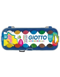 ACUARELA GIOTTO 12 COLORES ESTUCHE DE PLASTICO