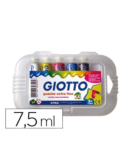 TEMPERA GIOTTO 7,5 ML 5 COLORES SURTIDOS