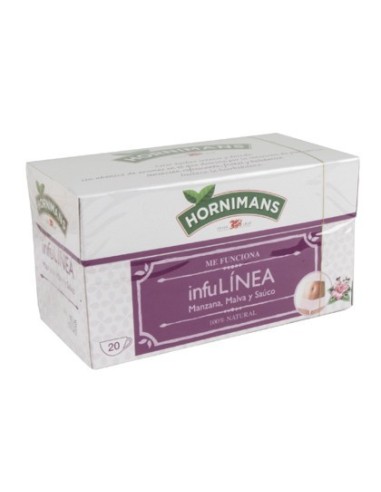 TE HORNIMANS INFULINEA MANZANA MALVA Y SAUCO CAJA DE 20 BOLSAS