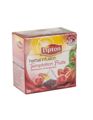 TE LIPTON PIRAMIDE DE FRUTAS ROJAS CAJA DE 20 BOLSAS