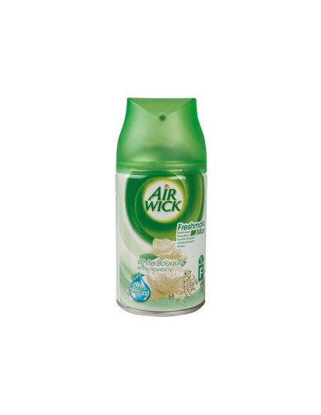 AMBIENTADOR AIR WICK WHITE FLOWERS RECAMBIO DE 250 ML PARA APARATO AIR WICK FRESHMATIK