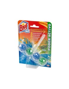 DESINFECTANTE Y AMBIENTADOR DE INODORO BREF WC PODER ACTIVO CLORO 50 G BLISTER DE 2 UNIDADES