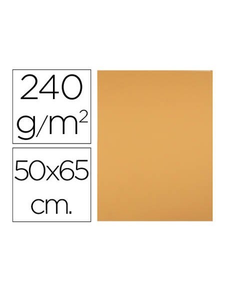 CARTULINA LIDERPAPEL 50X65 CM 240 G/M2 AVELLANA