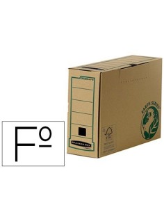 CAJA ARCHIVO DEFINITIVO FELLOWES FOLIO CARTON RECICLADO LOMO 100 MM