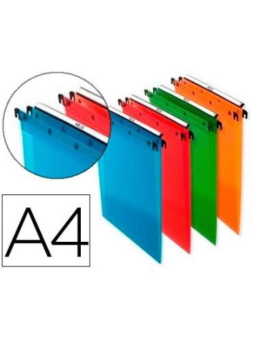 CARPETA COLGANTE ELBA DIN A4 POLIPROPILENO PACK DE 10 UNIDADES COLORES SURTIDOS