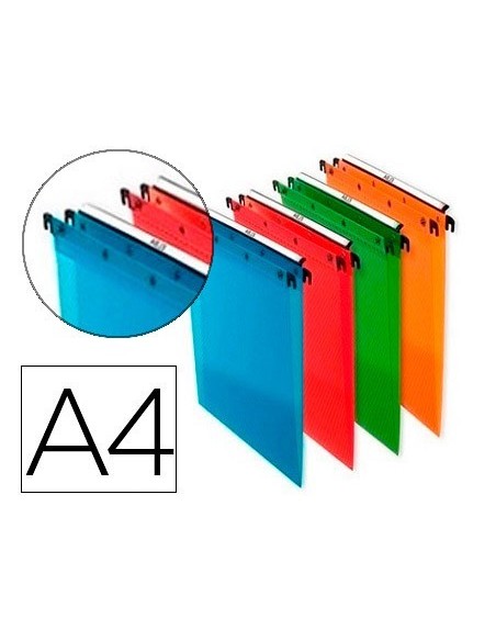 CARPETA COLGANTE ELBA DIN A4 POLIPROPILENO PACK DE 10 UNIDADES COLORES SURTIDOS