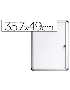 VITRINA DE ANUNCIOS BI-OFFICE FONDO MAGNETICO EXTRAPLANA DE INTERIOR 357X490 MM