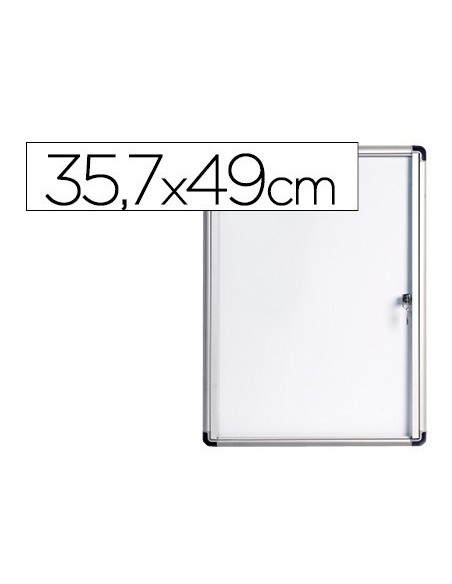 VITRINA DE ANUNCIOS BI-OFFICE FONDO MAGNETICO EXTRAPLANA DE INTERIOR 357X490 MM
