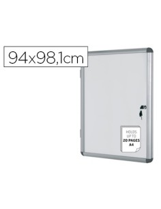 VITRINA DE ANUNCIOS BI-OFFICE FONDO MAGNETICO EXTRAPLANA DE INTERIOR 940X981 MM