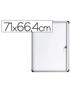 VITRINA DE ANUNCIOS BI-OFFICE FONDO MAGNETICO EXTRAPLANA DE INTERIOR 710X664 MM