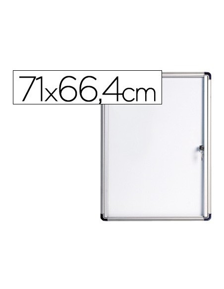 VITRINA DE ANUNCIOS BI-OFFICE FONDO MAGNETICO EXTRAPLANA DE INTERIOR 710X664 MM