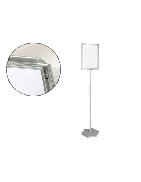 EXPOSITOR DE PIE BI-OFFICE PARA FORMATOS A3 AJUSTABLE EN ALTURA 102 CM