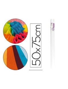 PAPEL SEDA LIDERPAPEL BLANCO 17G/M2 ROLLO DE 24 HOJAS 50X75CM