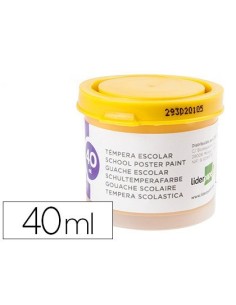 TEMPERA LIDERPAPEL ESCOLAR 40 ML AMARILLO ORO