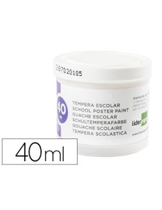 TEMPERA LIDERPAPEL ESCOLAR 40 ML BLANCO