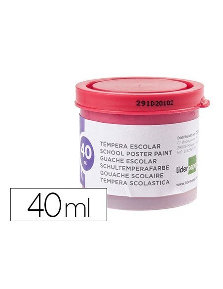 TEMPERA LIDERPAPEL ESCOLAR 40 ML MAGENTA