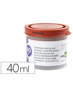 TEMPERA LIDERPAPEL ESCOLAR 40 ML MARRON