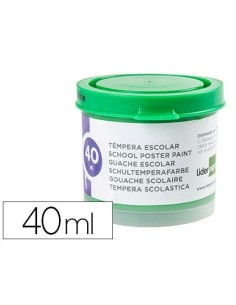 TEMPERA LIDERPAPEL ESCOLAR 40 ML VERDE