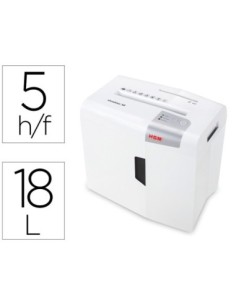 DESTRUCTORA DE DOCUMENTOS HSM SHREDSTAR X5 CAPACIDAD DE CORTE 5 H EN PARTICULAS DESTRUYE GRAPAS CLIPS CD Y TARJETAS